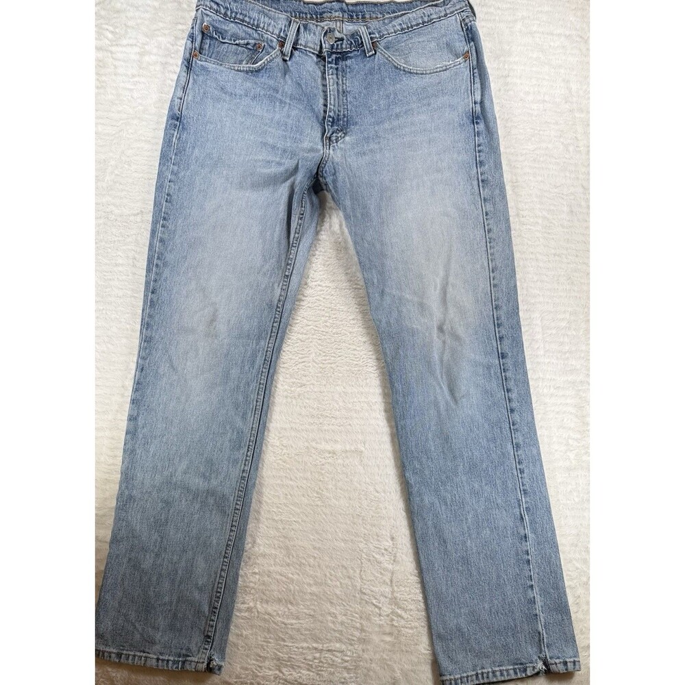 Levis 514 Jeans Mens 36x32 Blue Straight Fit Stretch Denim Classic Casual